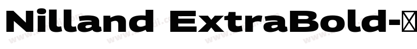 Nilland ExtraBold字体转换
